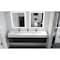 Castello Usa Nile 84-inch Black Vanity Set with White Top and Black Handles CB-MC-84BLK-BL-2053-WH - alternate 8